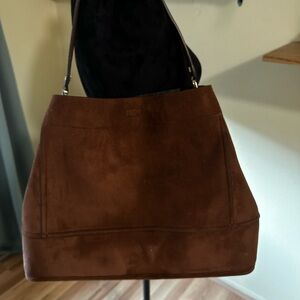 Brown Suede Women's Bag